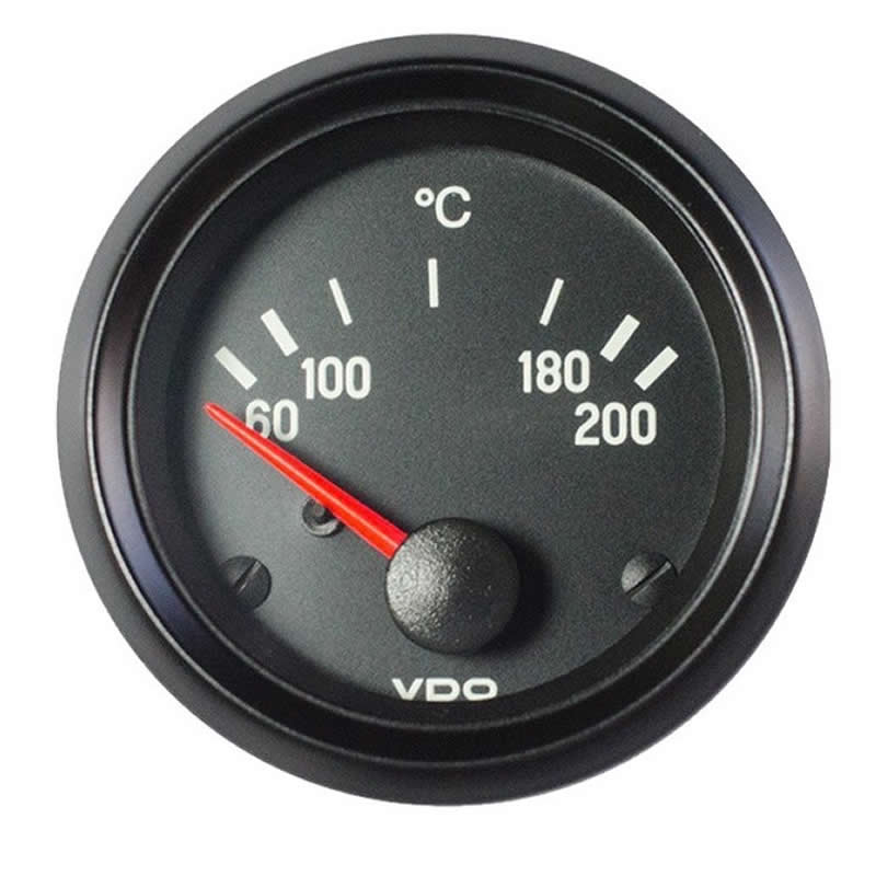 VDO Cockpit International Oil temperature 200°C 52mm 12V gauge